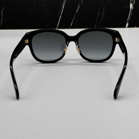 NEW GG1409SK 001 GUCCI BLACK GREY ROUND WOMEN GUCCI SUNGLASSES - Picture 8 of 14